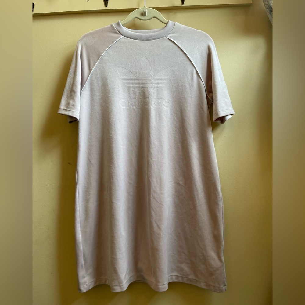 Adidas Velour Mini T/Shirt Dress